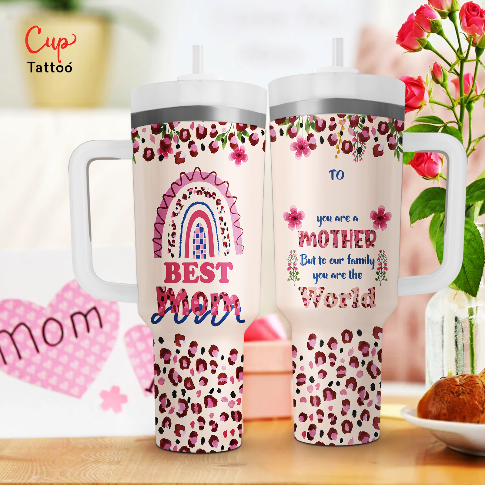Personalized Name Best Mom Ever 40oz Tumbler