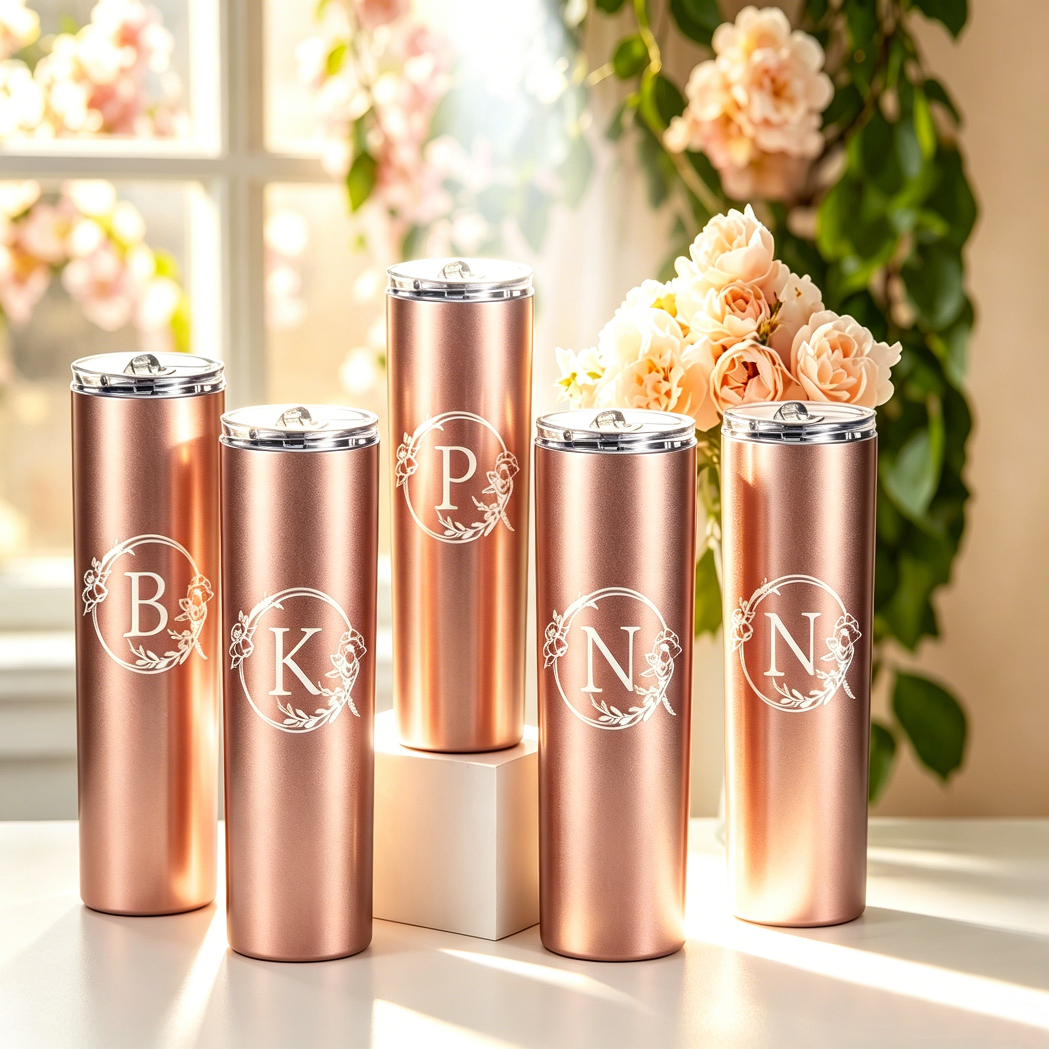 Personalized Tumbler Cup with Initials
